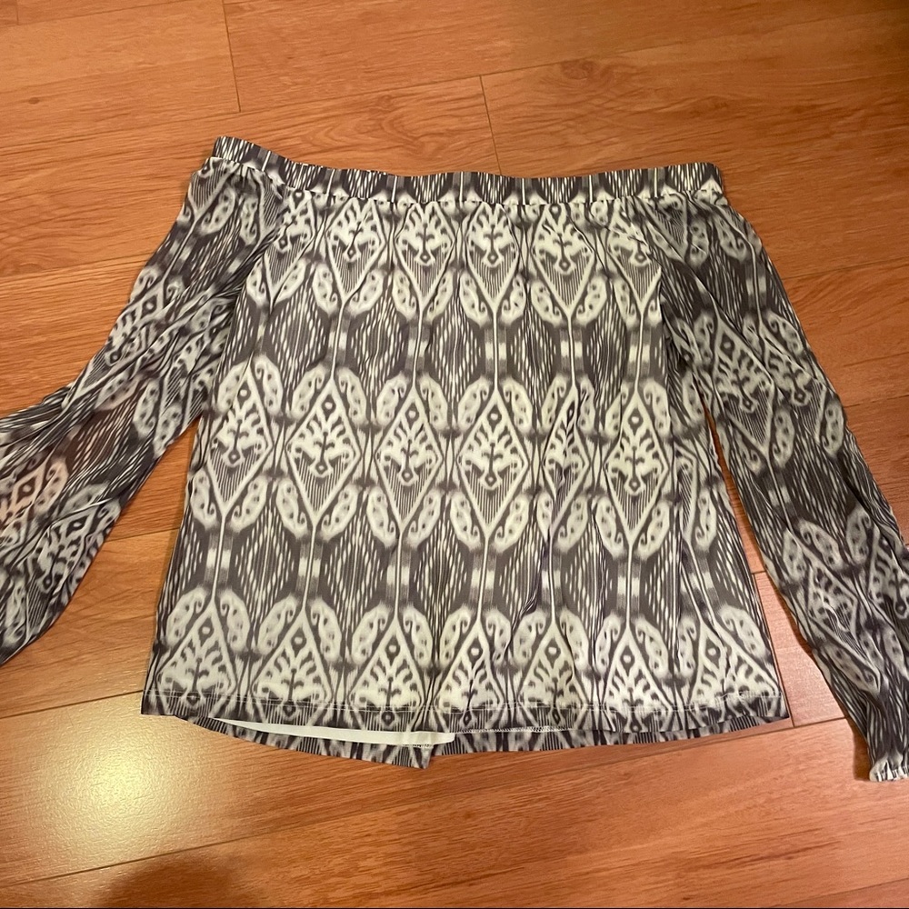 NWT Off the Shoulder Chiffon Blouse
